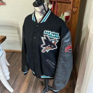 San Jose Sharks Vintage Letterman’s Jacket.